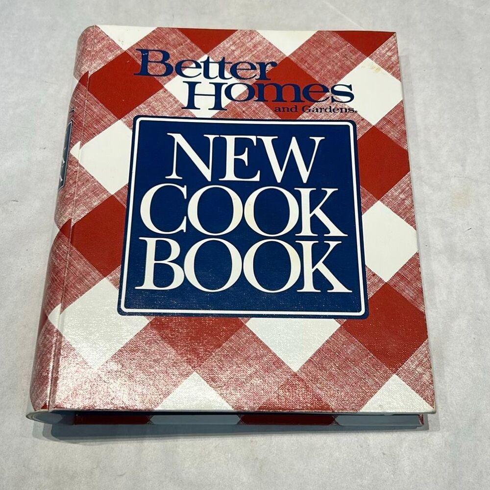 Vtg 1989 Better Homes and Gardens Cookbook Red Checkered Checked Recipe Binder
